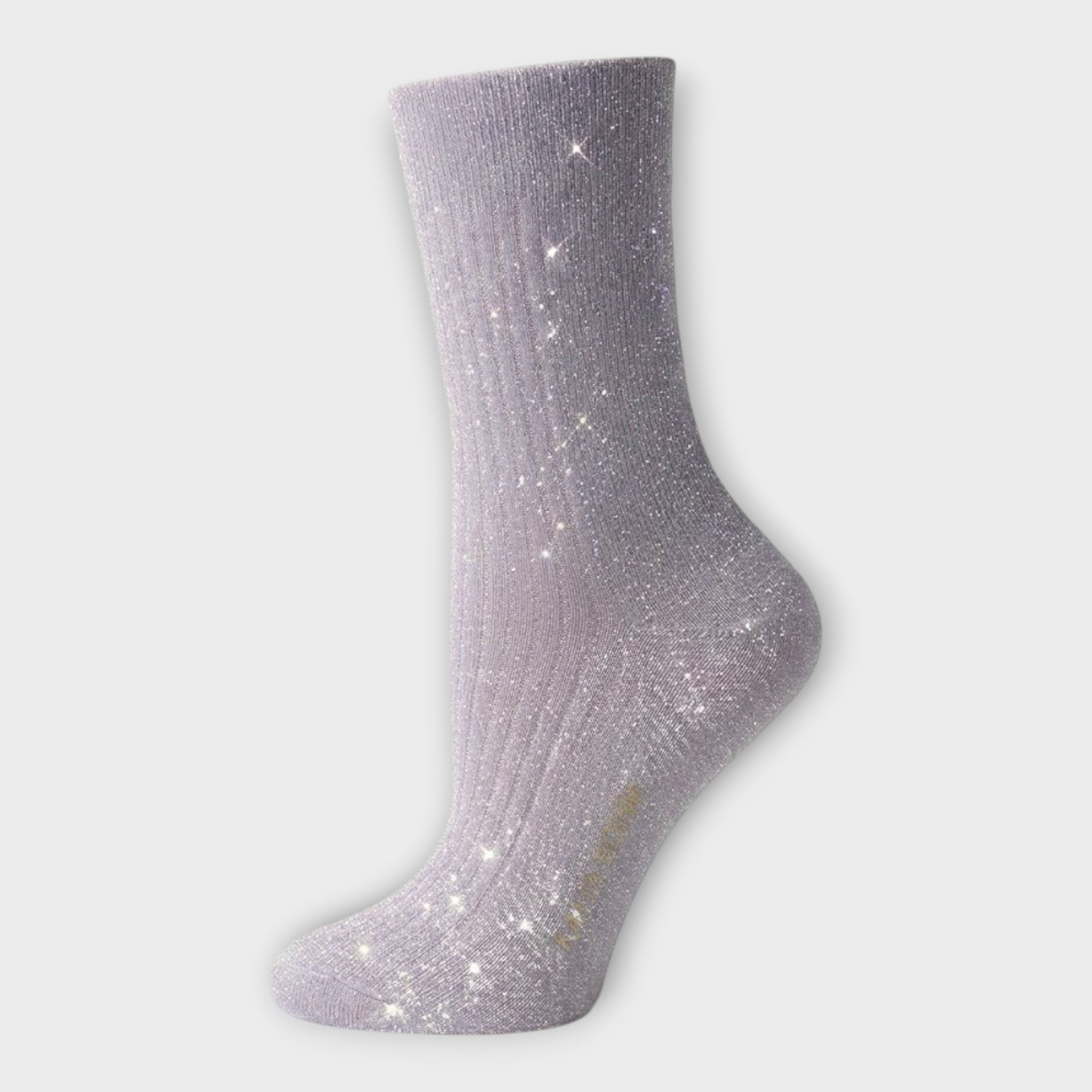 Damen Glitzer-Socken | Lila (Lilac) | Bio-Baumwoll-Mix | Öko-Tex Zertifiziert