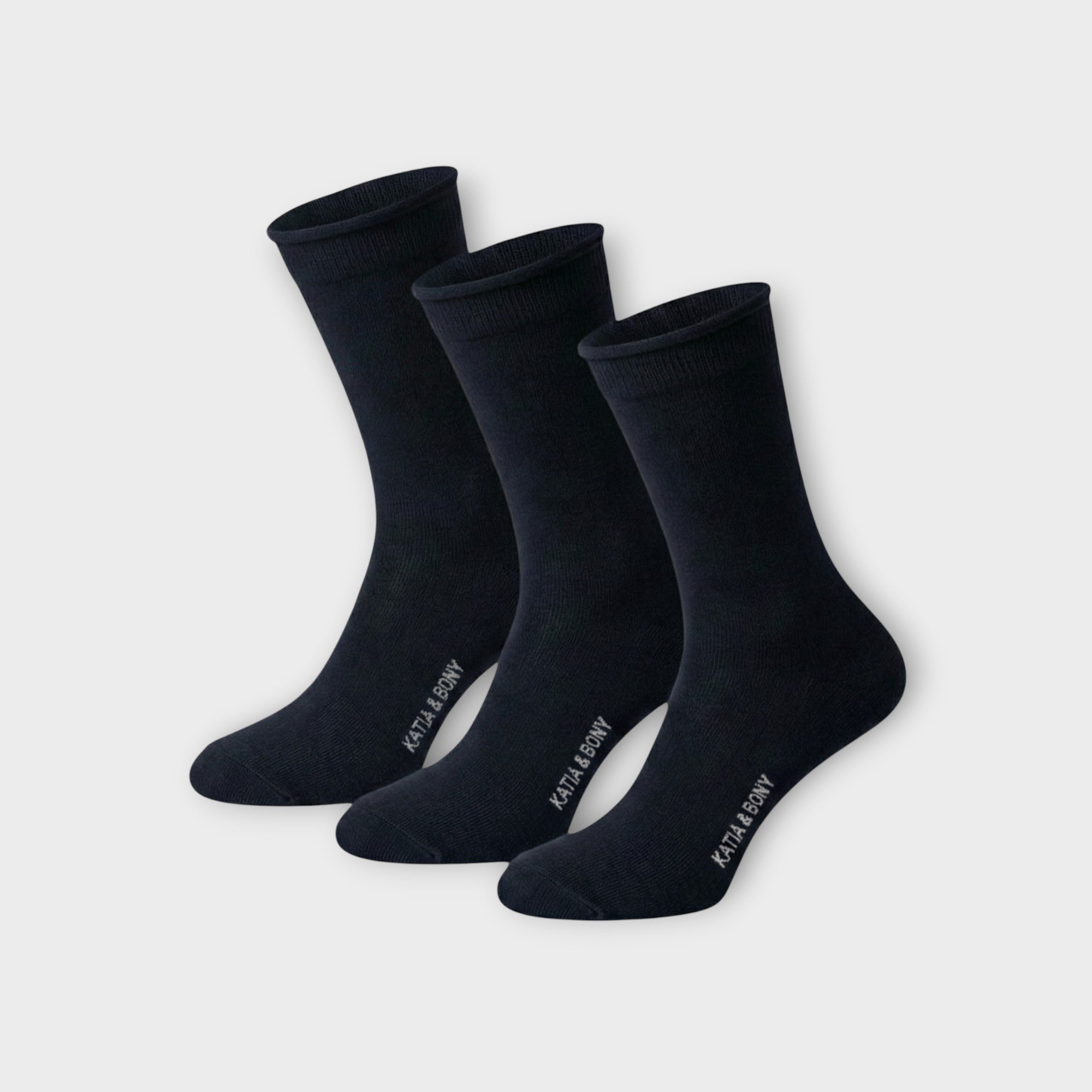 Premium Bambus Socken 3er Set - Katia & Bony - Atmungsaktiv & Oeko-Tex
