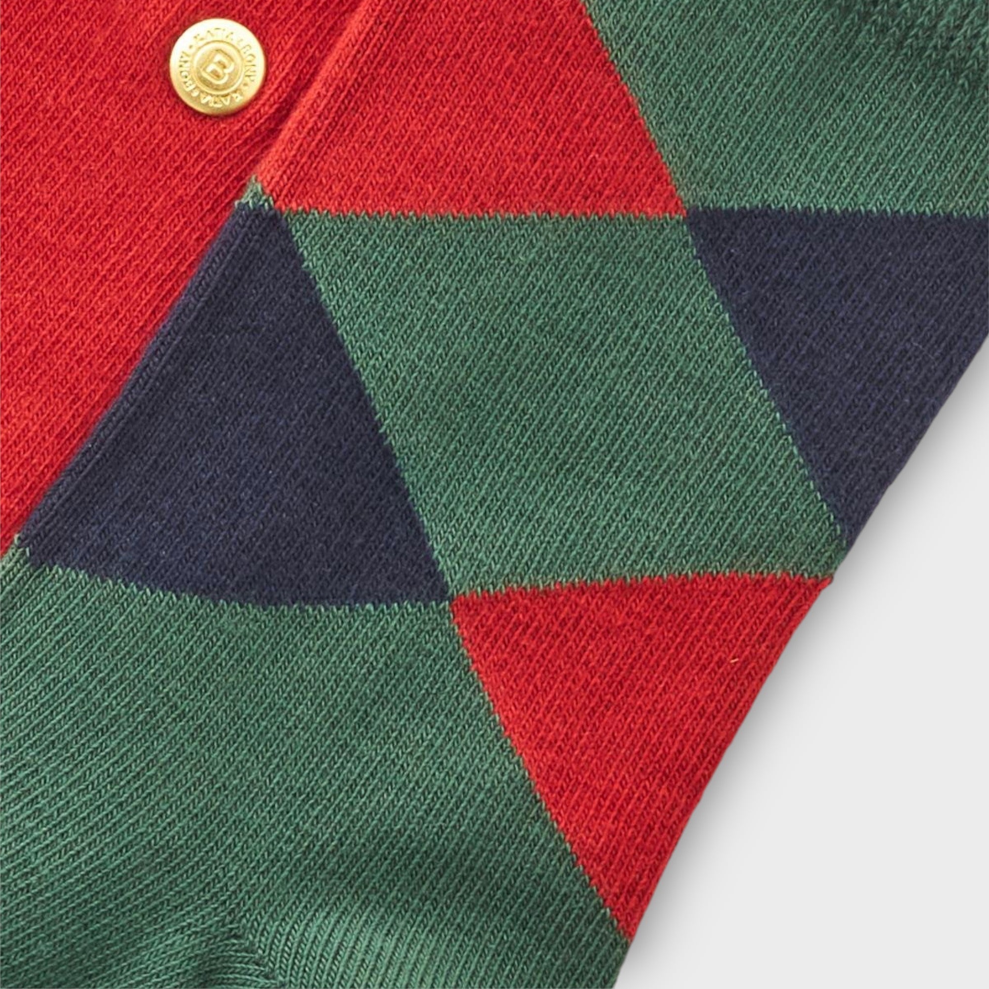 Premium Herrensocken 2-Pack "Classic Winter" – Karomuster & Rot – Baumwoll-Mix