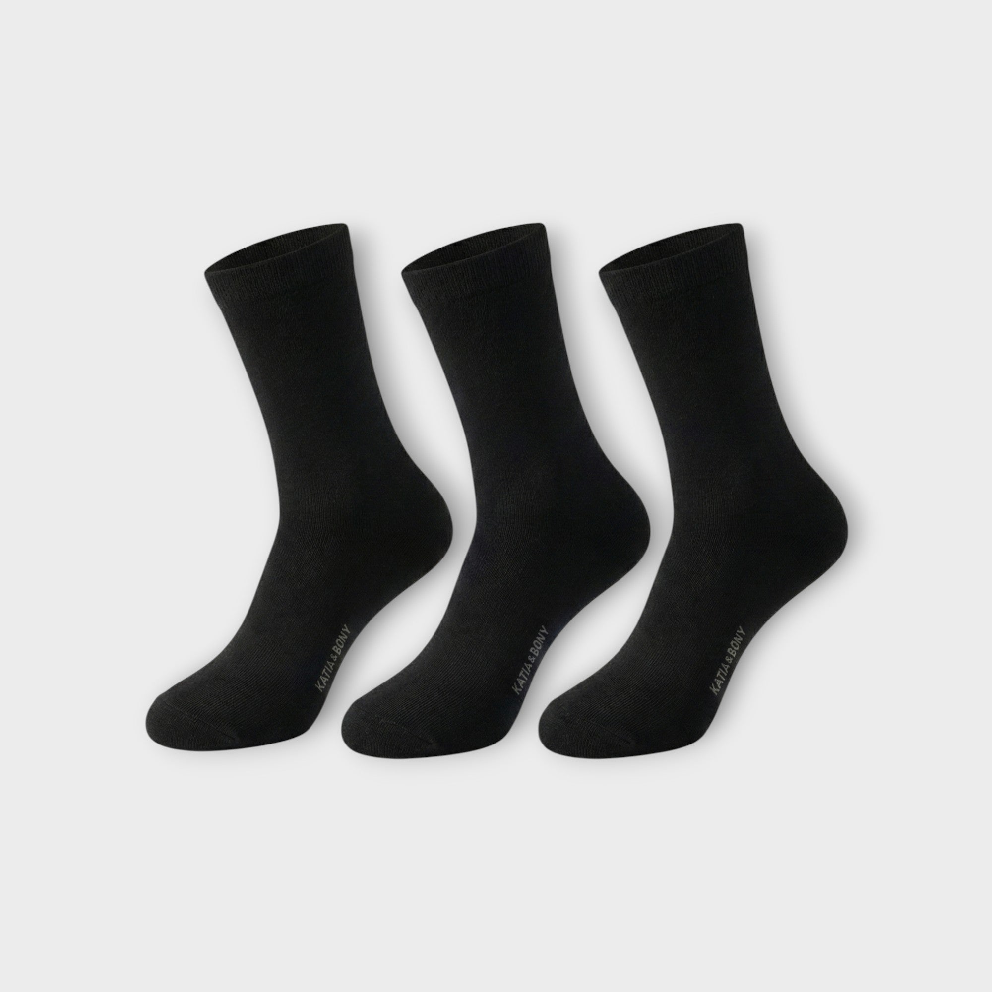 Herren Bambus-Socken 3er Pack – Schwarz oder Dunkelblau - Atmungsaktiv & Superweich