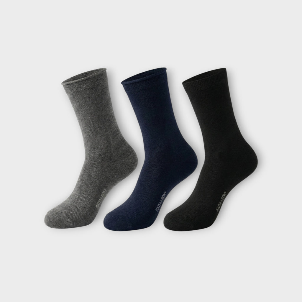 Premium Bambus Socken 3er Set - Katia & Bony - Atmungsaktiv & Oeko-Tex